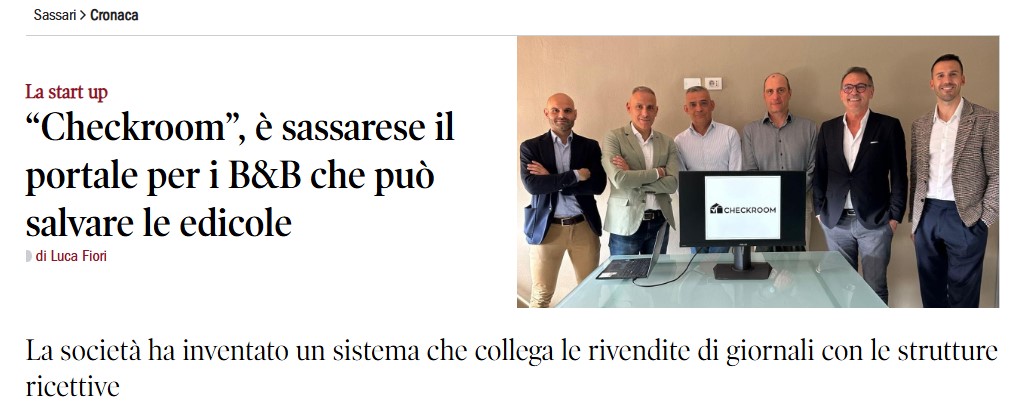 Articolo su CheckRoom